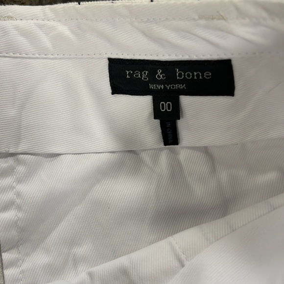 Rag and Bone Dylan Pant in White Stripe Size 00 - Picture 3 of 14